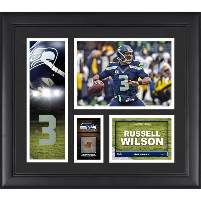 Lids Russell Wilson Denver Broncos Fanatics Authentic Framed 15 x 17  Player Collage with a Piece of Game-Used Ball