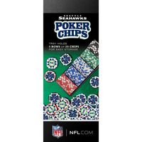 Seattle Seahawks 100-Piece Team Poker Chips - Set