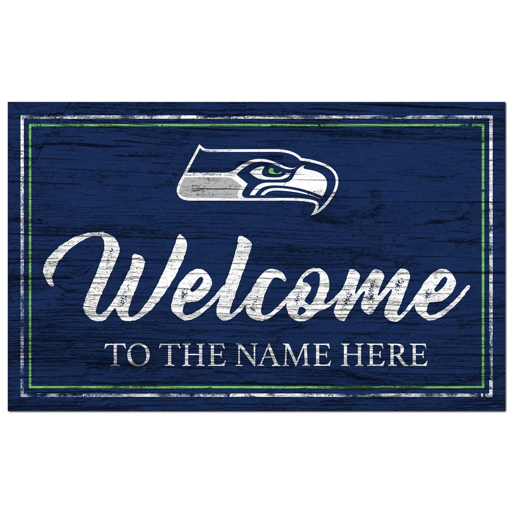 Lids Seattle Seahawks 11' x 19' Personalized Team Color Welcome Sign