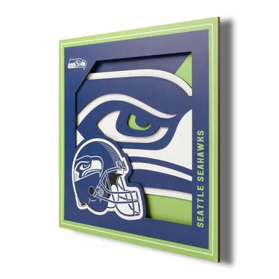 Seattle Seahawks 12'' x 12'' 3D Logo Wall Art