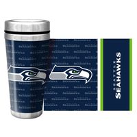 Seattle Seahawks 16oz. Full Wrap Wallpaper Travel Mug