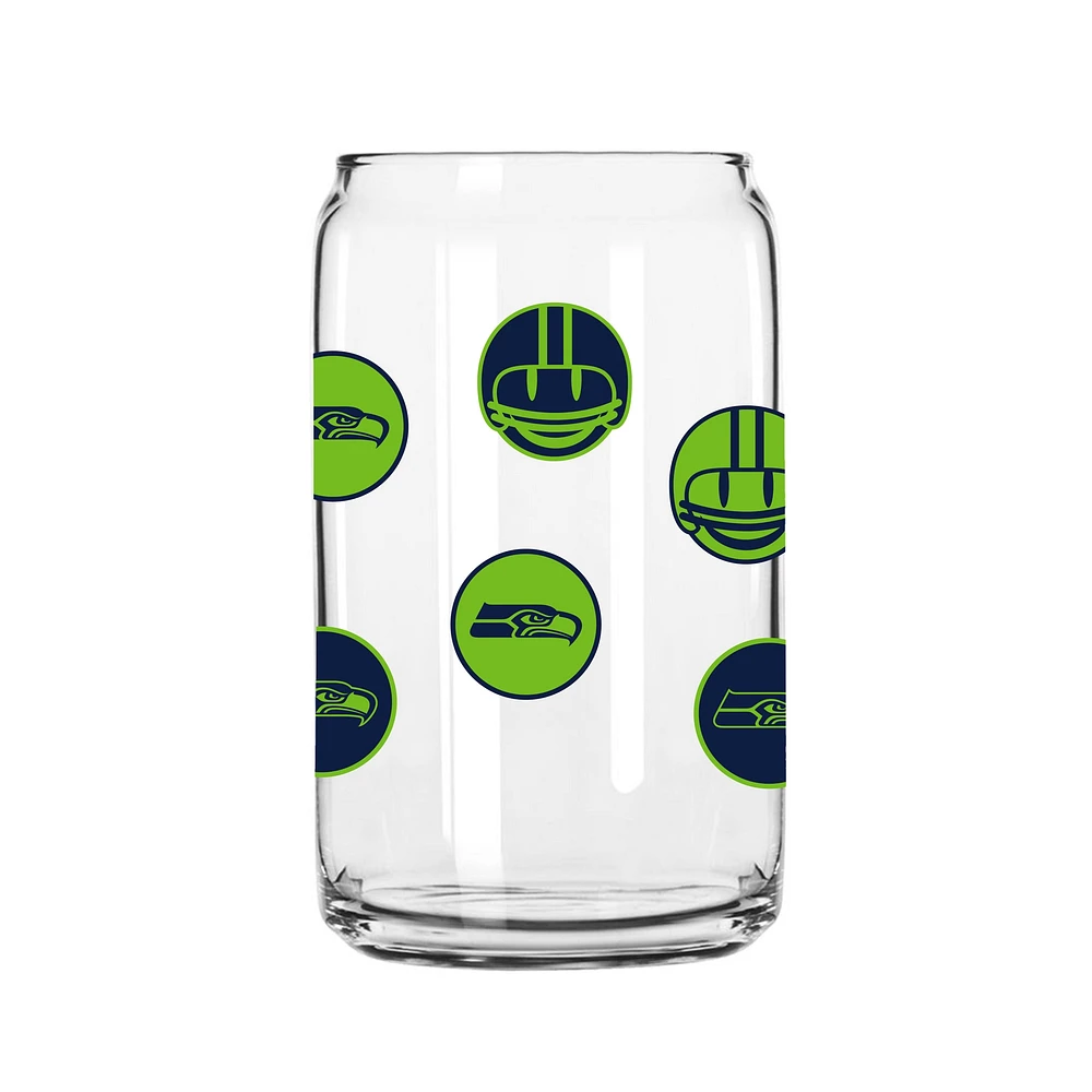 Seahawks de Seattle 16 oz. Smiley peut verre