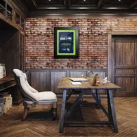 Seattle Seahawks - 18'' x 24'' Logos to History Framed Art