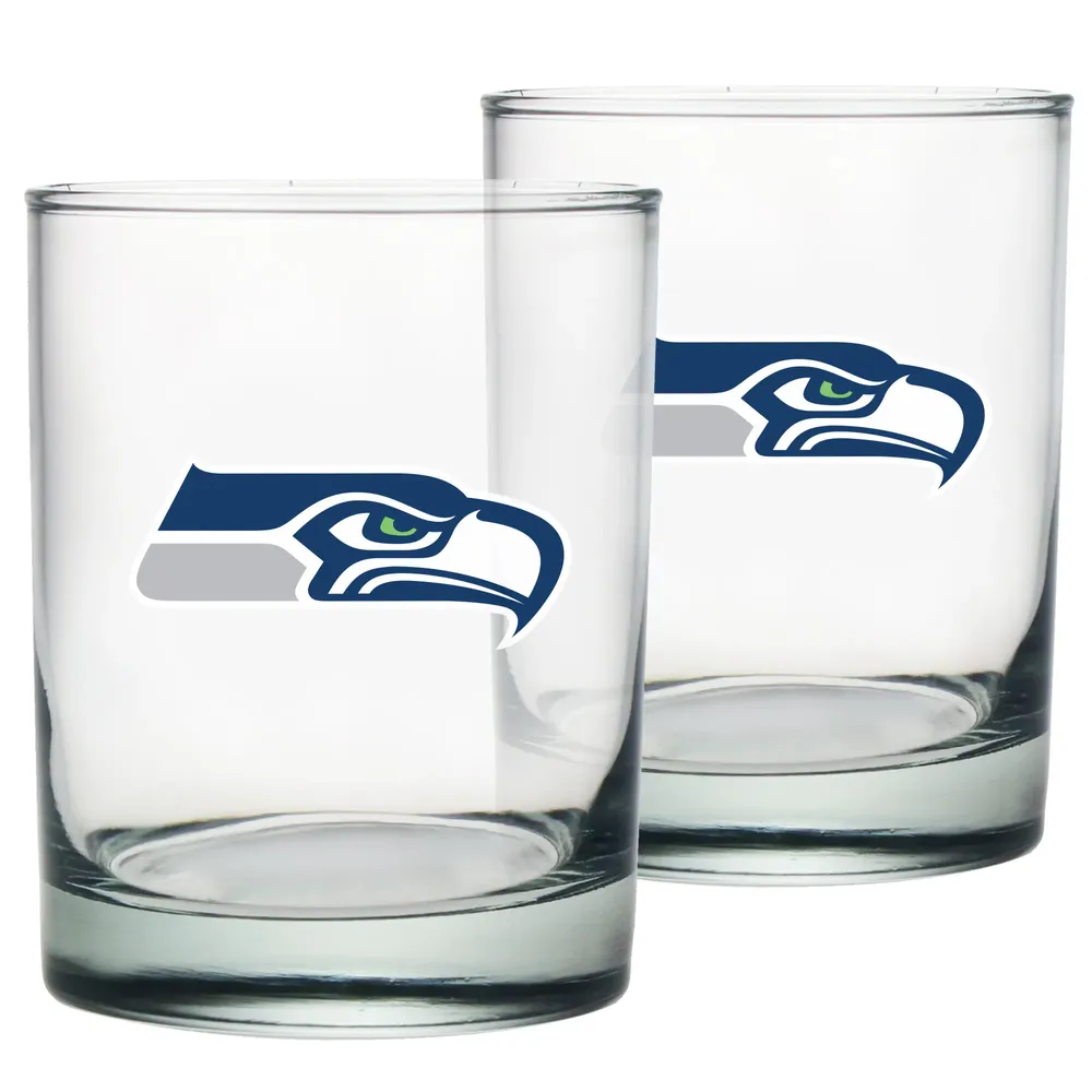 Seattle Seahawks 2-Pack 13.5oz Rocks Glass Set