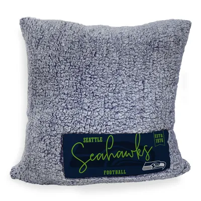 Seattle Seahawks 20'' x 20'' Double Stitch Alpine Sherpa Décor Pillow