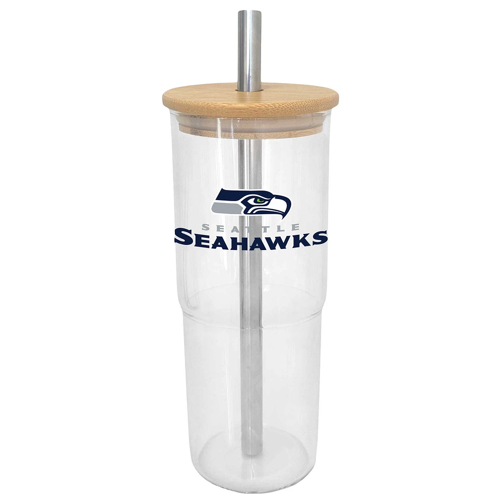 Verre à vin en verre de 24 oz des Seahawks de Seattle