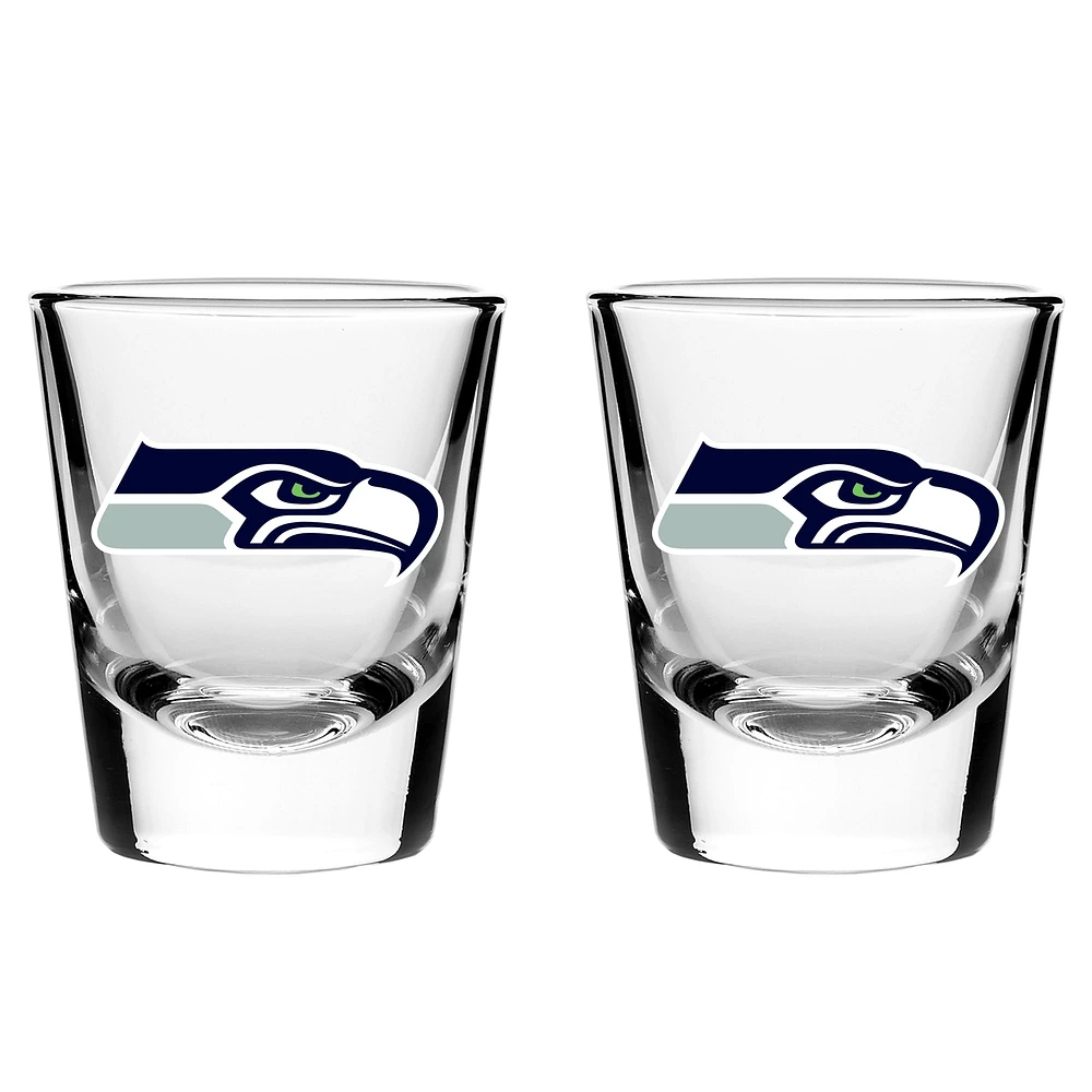 Seattle Seahawks 2oz. Ensemble de verres de collection