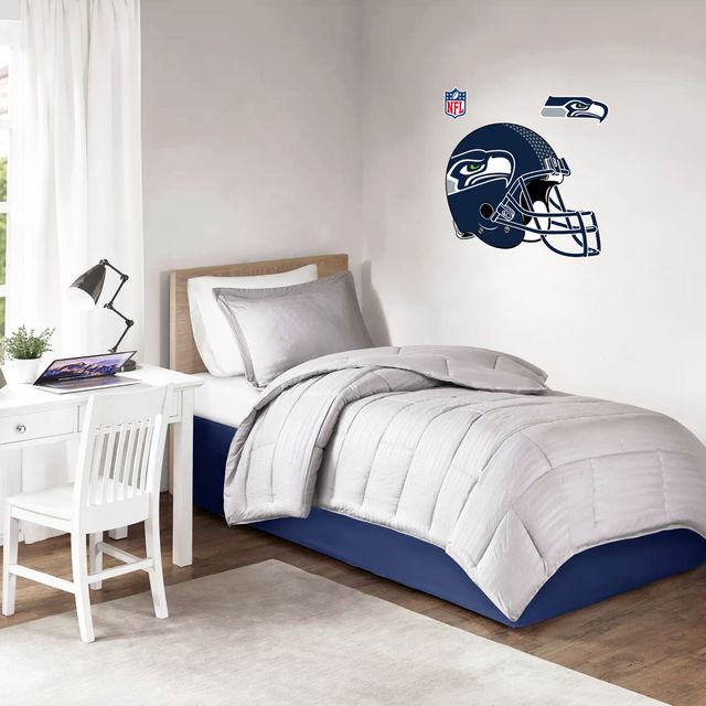 Seattle Seahawks - Autocollant mural repositionnable pour casque d'équipe 36''