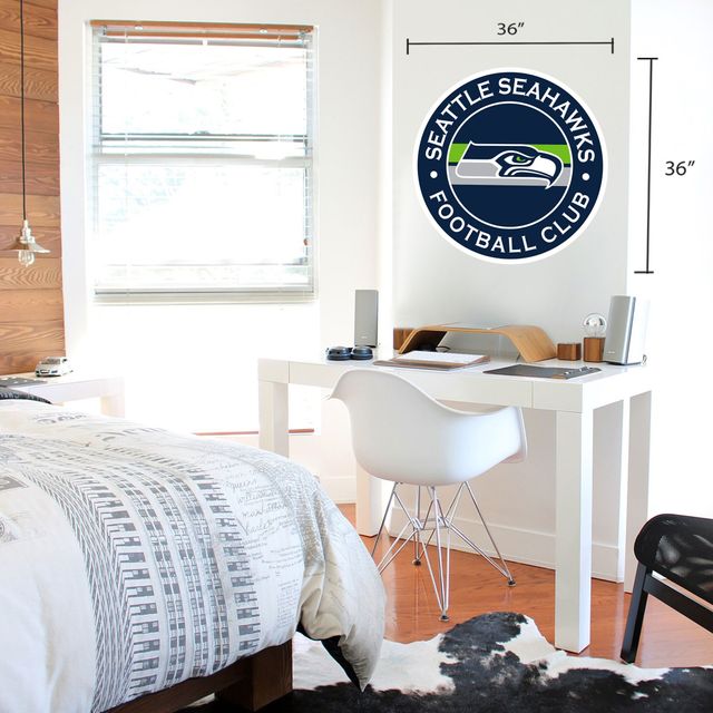 Autocollant mural repositionnable avec logo Seattle Seahawks 36'' x 36''