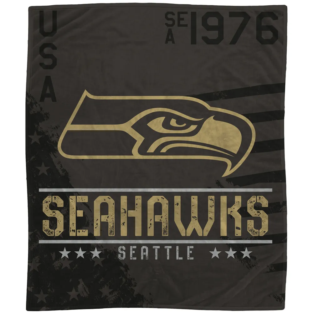 Seattle Seahawks 50'' x 60'' Collage Icons Polar Fleece Blanket