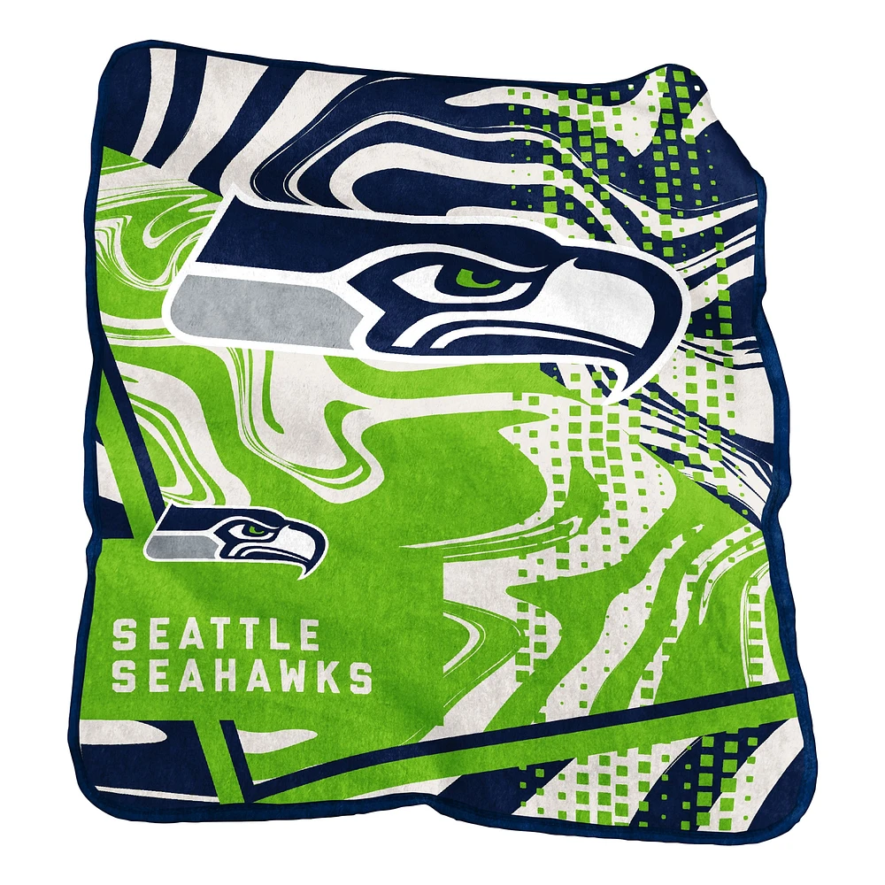 Couverture Raschel 50'' x 60'' des Seahawks de Seattle