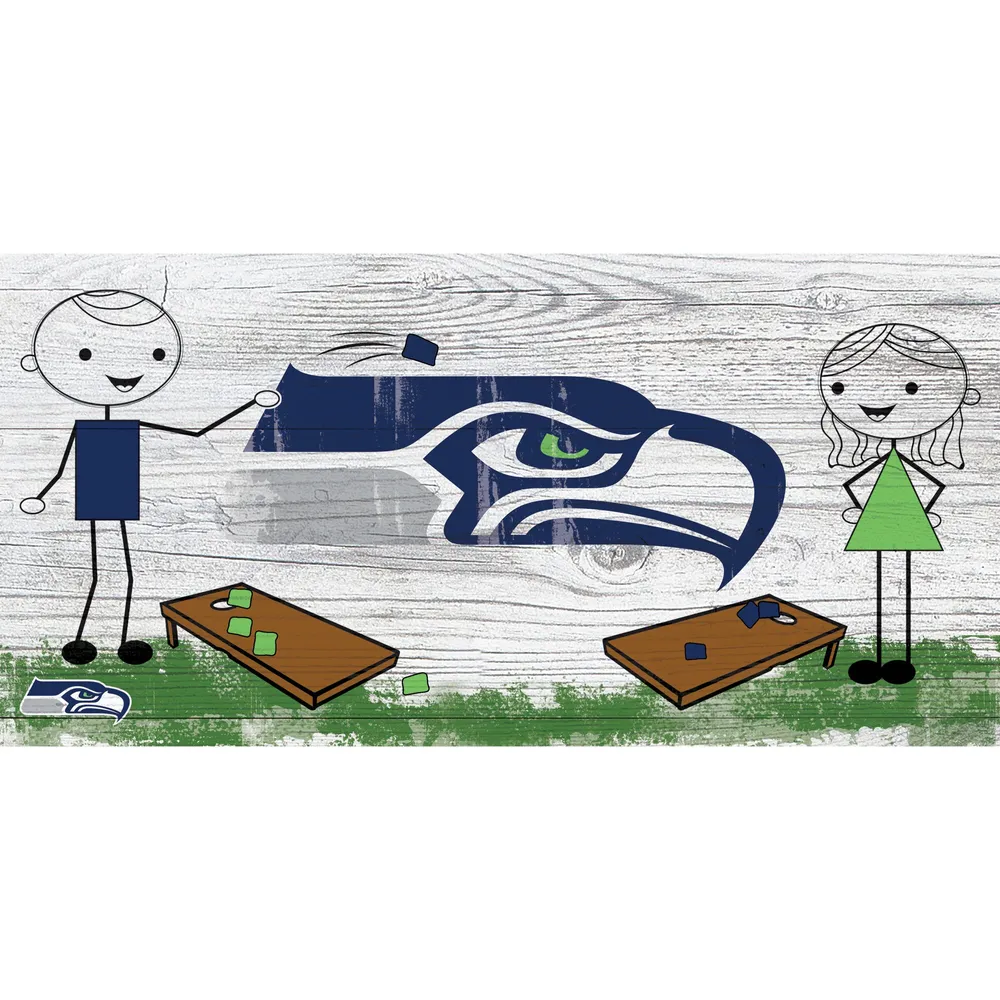 Lids Seattle Seahawks 6'' x 12'' Fansticks Cornhole Sign