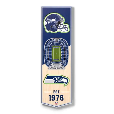 Seattle Seahawks 6'' x 19'' 3D StadiumView Banner