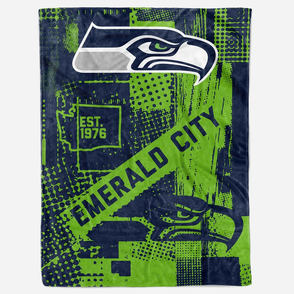 Couverture de ville natale des Seahawks de Seattle, 60 po x 80 po