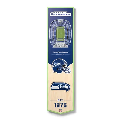 Seattle Seahawks 8'' x 32'' 3D StadiumView Banner