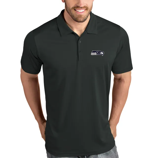 Men's College Navy Seattle Seahawks Big & Tall Birdseye Polo