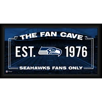 Collage de grottes de fans encadré 10" x 20" des Seahawks de Seattle