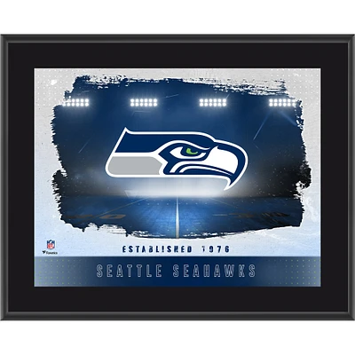 Seattle Seahawks Framed 10.5" x 13" Sublimated Horizontal Team Logo Plaque