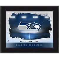Seattle Seahawks Framed 10.5" x 13" Sublimated Horizontal Team Logo Plaque