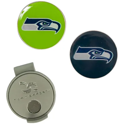 Seattle Seahawks Hat Clip & Ball Markers Set