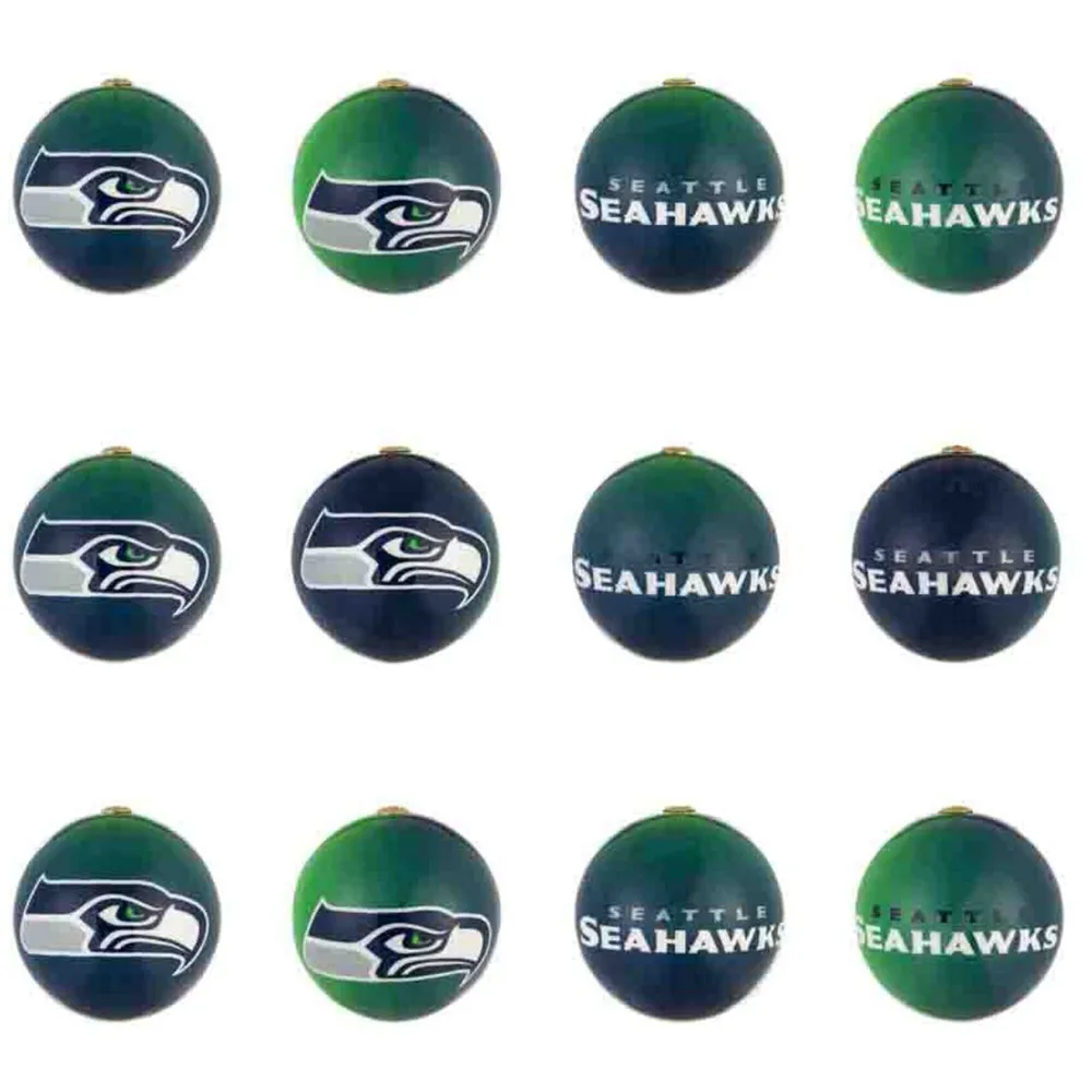 Lids Seattle Seahawks Holiday Ball Ornaments 12-Pack