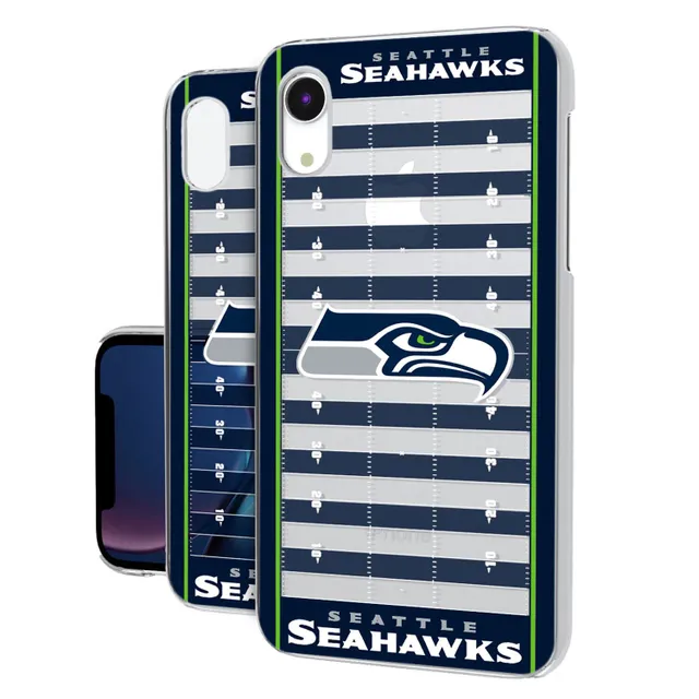 Seattle Seahawks, glitter logo, NFL, blue green checkered