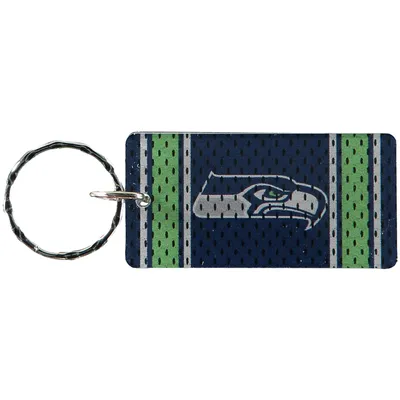 Seattle Seahawks Jersey Printed Acrylic Team Color Logo Keychain