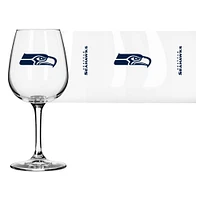 Logo des Seahawks de Seattle 12oz. Verre à vin à pied