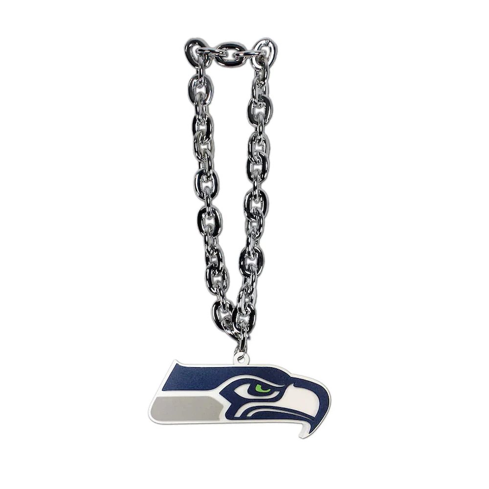 Collier chaîne superfan surdimensionné Seattle Seahawks