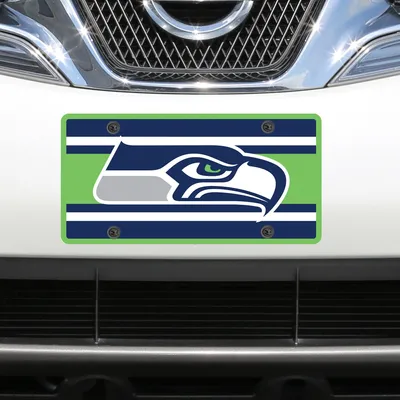 Seattle Seahawks Super Stripe Acrylic Cut License Plate