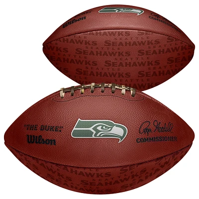 Seattle Seahawks Unsigned Wilson Showcase Duke Pro Football