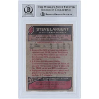Steve Largent Seattle Seahawks Autographed 1977 Topps #177 Beckett Fanatics Witnessed Authenticated 7/10 Rookie Card