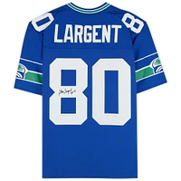 Steve Largent Seattle Seahawks Autographed 1985 Mitchell & Ness Royal Replica Jersey with "HOF '95" Inscription