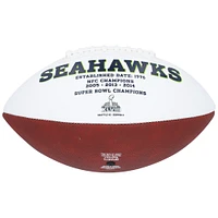 Steve Largent Seattle Seahawks Autographed White Panel Football with "HOF 95" Inscription