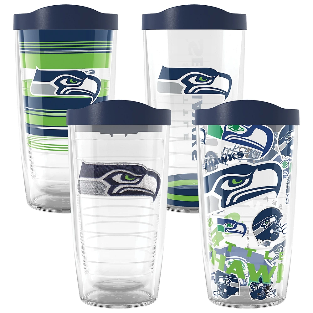 Tervis Seattle Seahawks Four-Pack 16oz. Classic Tumbler Set