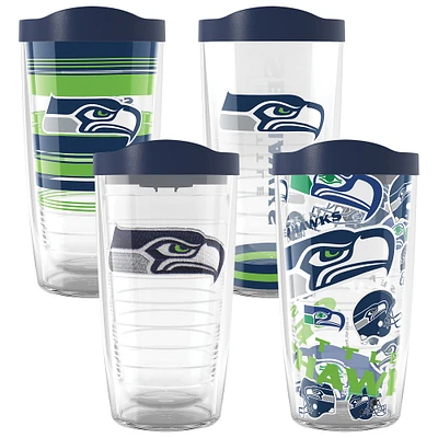 Tervis Seattle Seahawks paquet de quatre 16oz. Ensemble de gobelets classiques