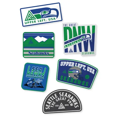 Men's THE GREAT PNW Royal Seattle Seahawks Upper Left T-Shirt