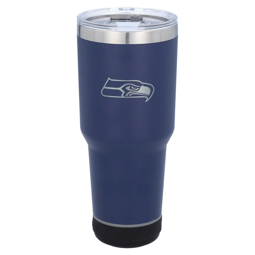 The Memory Company Seattle Seahawks 30oz. Stainless Steel LED Bluetooth Tumbler