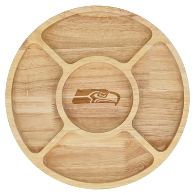 The Memory Company Seattle Seahawks Plateau de service pour copeaux de bois et trempette