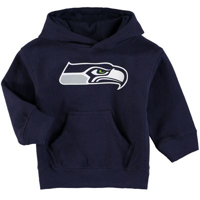 Toddler College Navy Seattle Seahawks Team Logo Pullover Hoodie