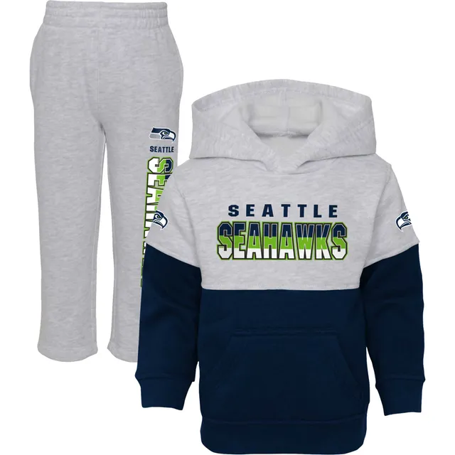 Toddler College Navy/Neon Green/Heathered Gray Seattle Seahawks 3-Pack T- Shirt Set