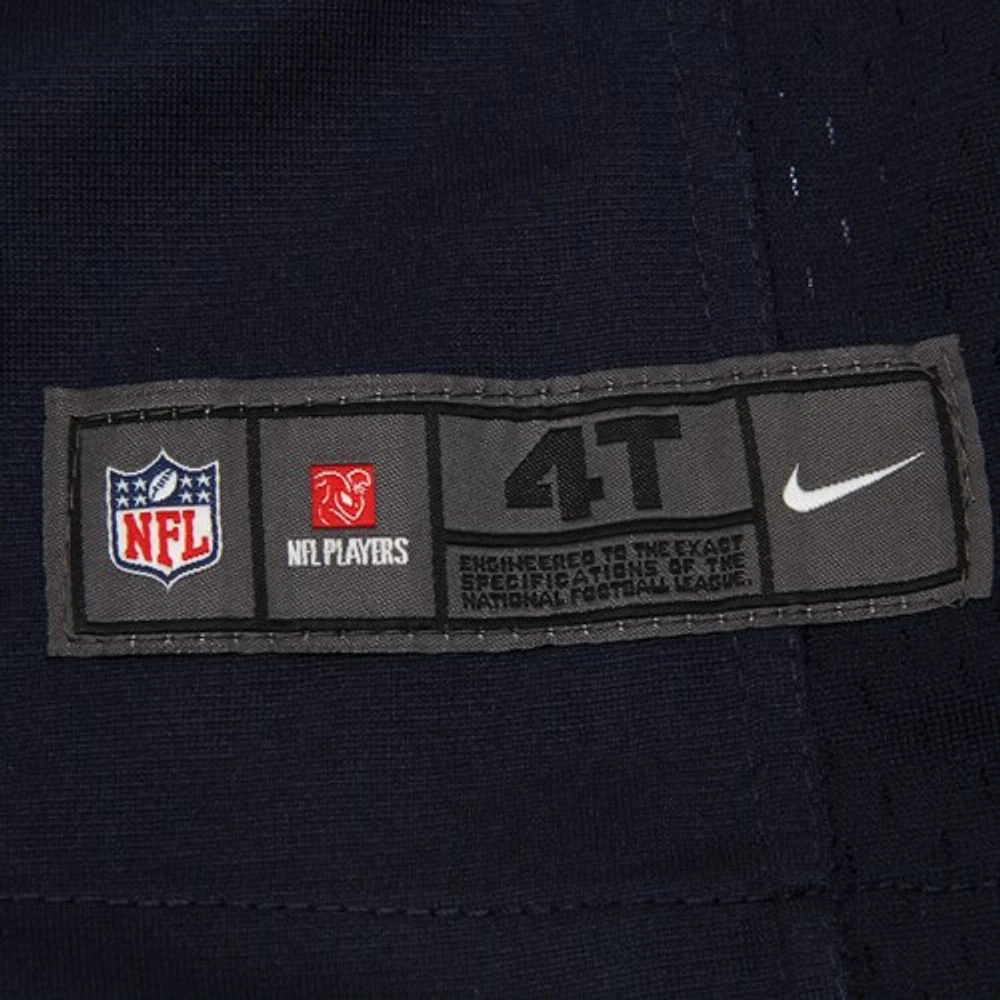 Maillot de match Nike 12s Seattle Seahawks pour tout-petit, bleu marine