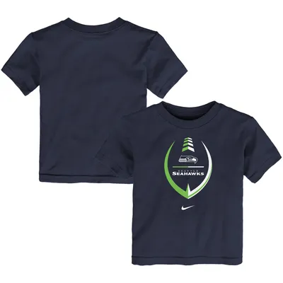 Seattle Seahawks Nike Toddler Football Wordmark T-Shirt - College Navy