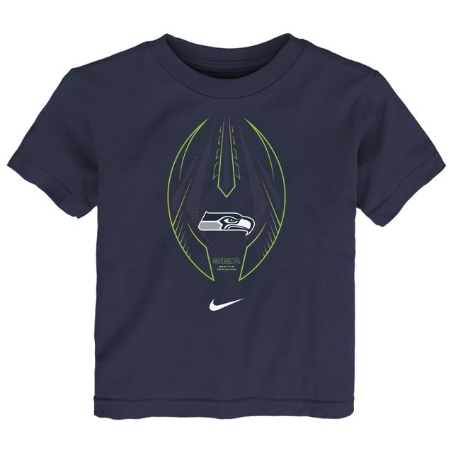 Nike Men's College Navy Seattle Seahawks Infograph Lockup Performance T- shirt