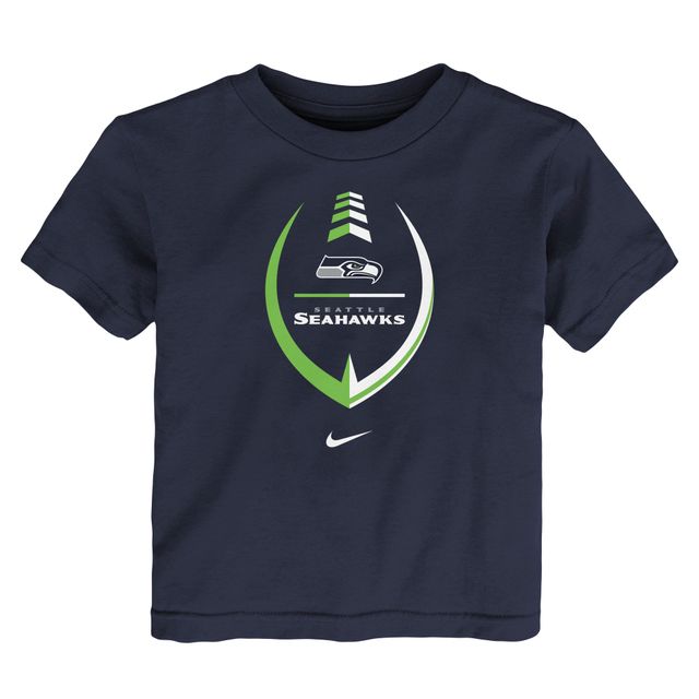 Nike College Navy Seattle Seahawks Icon Wordmark pour tout-petit - T-shirt