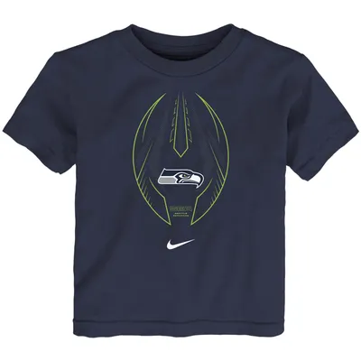 Seattle Seahawks Nike Toddler Team Icon T-Shirt - College Navy