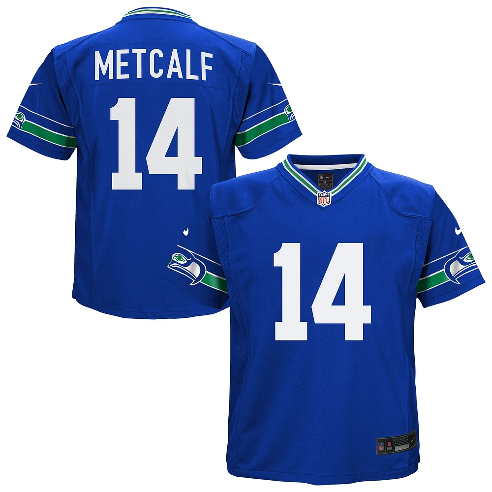 Maillot de jeu Nike DK Metcalf Royal Seattle Seahawks pour tout-petit