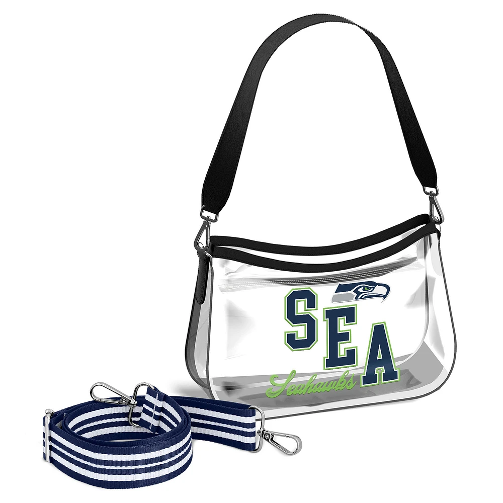 Mini-sac à main transparent Stadium des Seattle Seahawks de WEAR by Erin Andrews