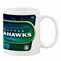 Seahawks de Seattle blancs 11oz. Tasse à café sublimée-