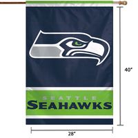 WinCraft Seattle Seahawks 28" x 40" Primary Logo Single-Sided Vertical Banner